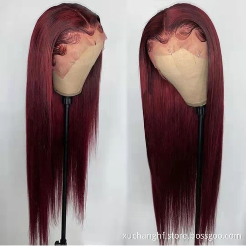 HD Transparent Human Hair Full Lace Wigs , Wholesale Cuticle Aligned Brazilian Virgin Remy Human Hair HD Lace Front Wigs
